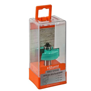 Изображение товара Фреза фальцевая с подшипником Sturm RB12-121338, 38x13x60 мм, хвостовик 12 мм
