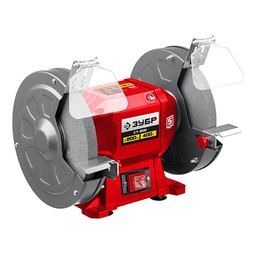 Изображение товара Заточной станок Зубр СТ-200 200 мм 400 Вт для инструментов стационарный