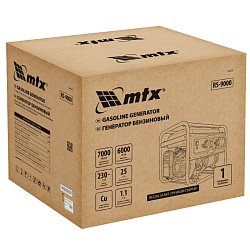 Генератор бензиновый MTX RS-9000 946155, 7 кВт, 230В, ручной стартер