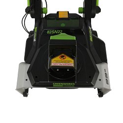 Снегоуборщик аккумуляторный Greenworks 82В 2602507UC 2 аккум, ЗУ