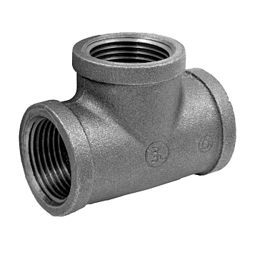 Изображение товара Тройник прямой Ду-50 для горячей воды с резьбовым соединением