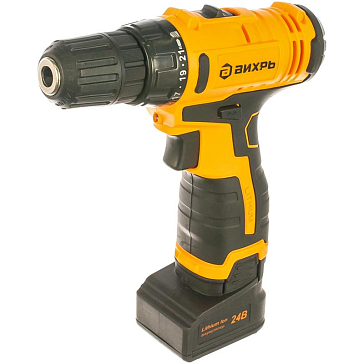 Изображение товара Аккумуляторная дрель-шуруповерт Вихрь ДА-24Л-2К с подсветкой