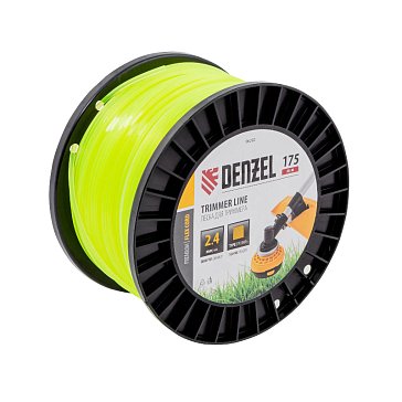 Изображение товара Леска для триммера Denzel FLEX CORD 96292 квадрат 2.4мм 175м катушка