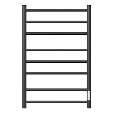 Изображение товара Полотенцесушитель электрический Point PN10858B П8, Аврора, 500x800, черный, 8 перекладин