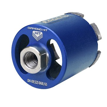 Изображение товара Коронка алмазная для подрозетников Crown DH-DE525 Ø 68/65 M16 R 6LSP для бетона и кирпича