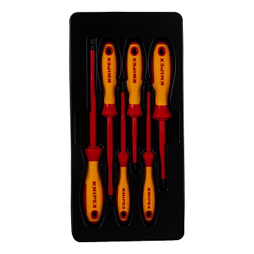 Изображение товара Набор диэлектрических отверток Knipex 6 шт. для электриков и ремонта