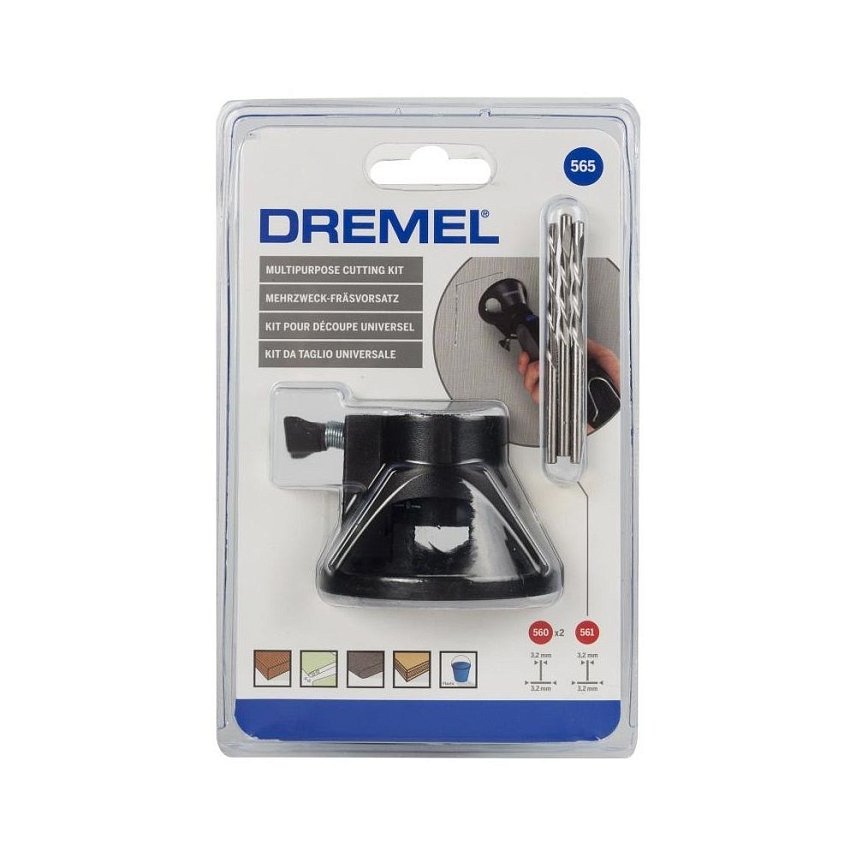 Направляющая для резки и фрезерования с набором фрез по дереву DREMEL 3 CB 565 2.615.056.532
