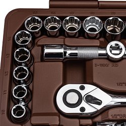 Набор инструментов для автомобиля Ombra OMT94S12 с 12-гр. головками 1/2"DR и 1/4"DR, 94 предмета