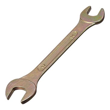 Изображение товара Ключ рожковый Сибртех 14309, 14 х 17 мм, желтый цинк