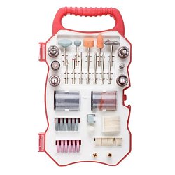 Набор аксессуаров для гравера Wortex MGK082U11911, 82 предмета в боксе (универсальный)
