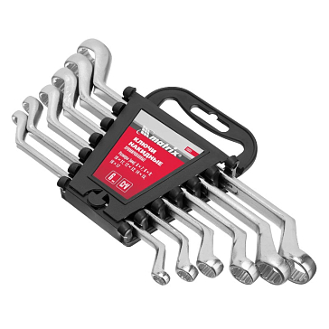 Изображение товара Набор ключей накидных Matrix 15331, 6-17 мм, хром, 6 шт., Германия