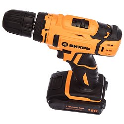 Аккумуляторная дрель-шуруповерт Вихрь ДА-18Л-2 72/14/16