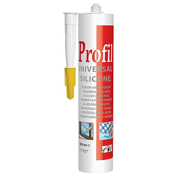 Изображение товара Герметик силиконовый универсальный Soudal Профиль белый, 280 мл