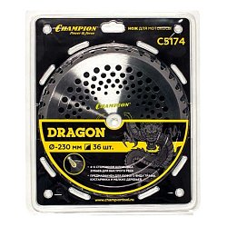 Нож с зубцами из твердого сплава Champion Dragon 36/230/25,4 C5174