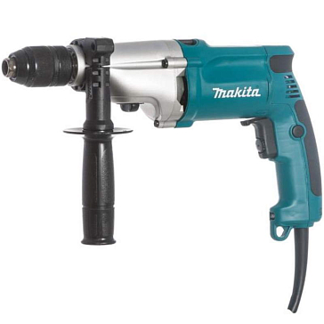 Изображение товара Профессиональная ударная дрель Makita HP 2051F 720 Вт с ручкой для сверления и долбления