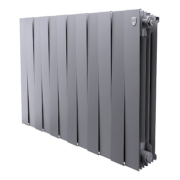 Изображение товара Радиатор биметаллический Royal Thermo PianoForte 500 Silver Satin 12 секций