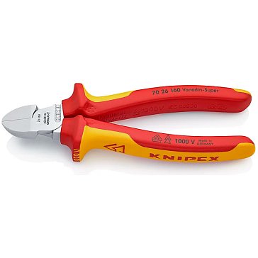 Изображение товара Кусачки боковые Knipex KN-7026160 (хромированная, 160 mm)