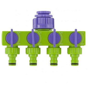 Изображение товара Разветвитель четырёхканальный Palisad 66425 - регулируемый с соединениями