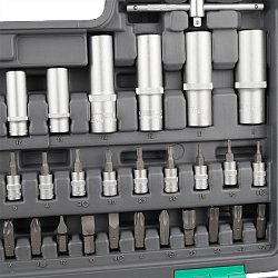 Набор инструментов в пластиковом кейсе Stels 14106 (количество предметов 94, вес 6.48 кг)