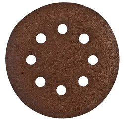 Круг шлифовальный абразивный Зубр Стандарт 35350-125-240, на велкро основе Р240, 125мм, 5шт 