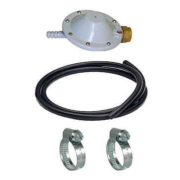Изображение товара Комплект для подключения газового обогревателя КГО-01, (редуктор, хомуты, шланг)