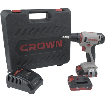 Изображение товара Аккумуляторная дрель-шуруповерт Crown CT21081H-2 BMC 12 В 2x2 А/ч