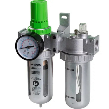 Изображение товара Воздушный фильтр ECO AU-02-14, с регулятором давления и маслораспылителем