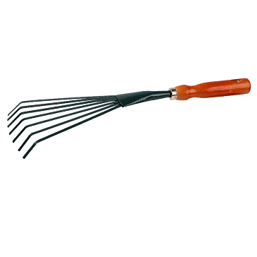 Изображение товара Грабельки веерные Grinda 8-421253_z01 390 мм сталь деревянная ручка