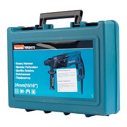 Перфоратор Makita HR 2470 (патрон SDS-Plus, мощность 780 Вт, сверление с ударом, 2.4 Дж, вес 2.8 кг, кейс)