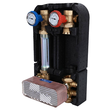 Изображение товара Насосная группа с теплообменником Stout SDG-0038-282501, 28 пластин, без насоса, в теплоизоляции