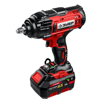 Изображение товара Гайковерт ударный Зубр ГУЛ-410-41 18В 400Нм аккумулятор