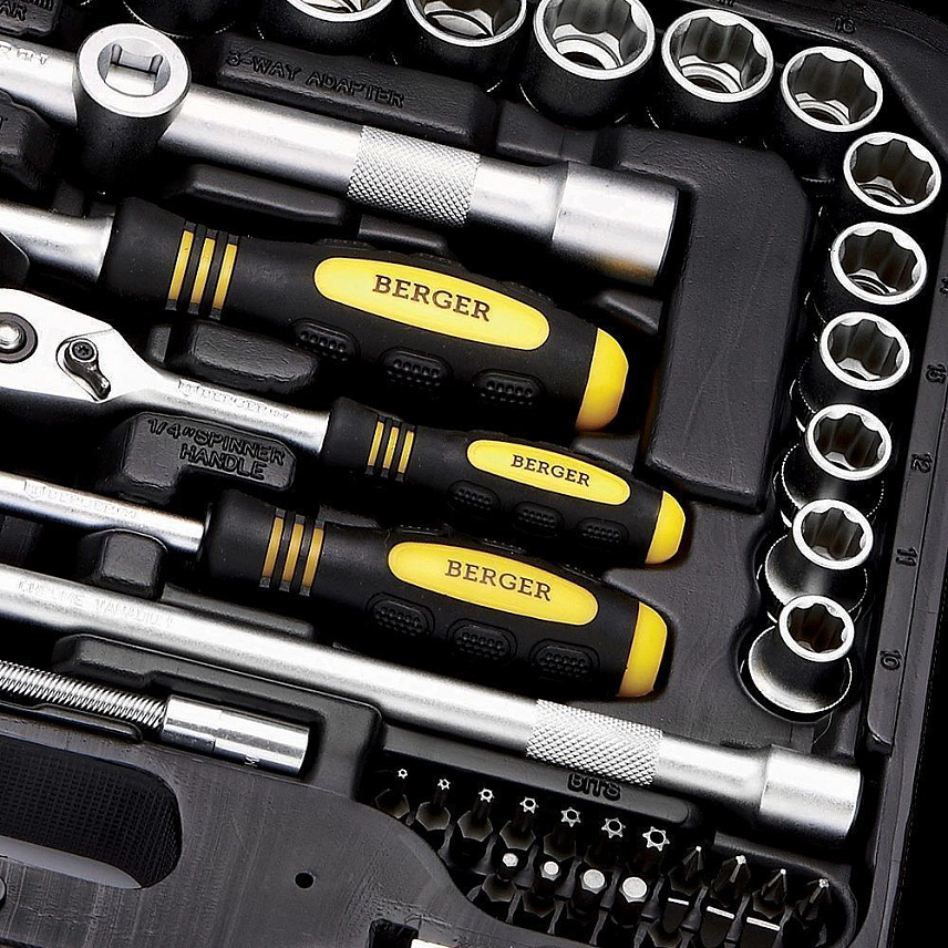 Набор инструментов универсальный Berger BG097-1214, 97 предметов в Твери