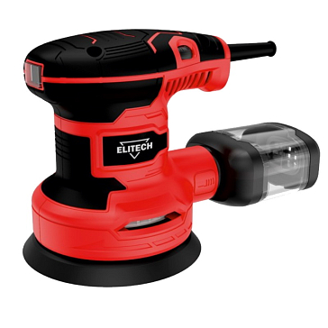 Изображение товара Эксцентриковая шлифмашина Elitech ДМ МШЭ 031Э E2213.025.00 202427, 350Вт, ф125мм, 7000-14000об\мин