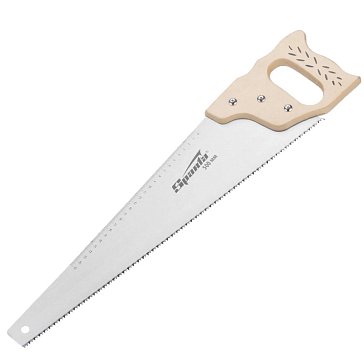 Изображение товара Ножовка по дереву Sparta 231855 400 мм каленый зуб линейка деревянная рукоятка