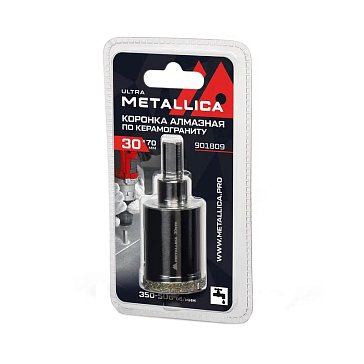 Изображение товара Коронка алмазная Metallica Ultra 901809, 30х70 мм, для керамогранита и плитки