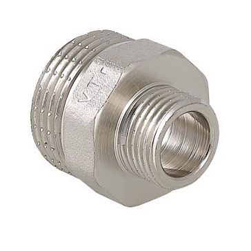 Изображение товара Ниппель переходной Valtec 1 1/4" х 1/2" латунный хромированный