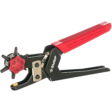 Изображение товара Дырокол Зубр МАСТЕР 22945 для кожи и картона 6-в-1