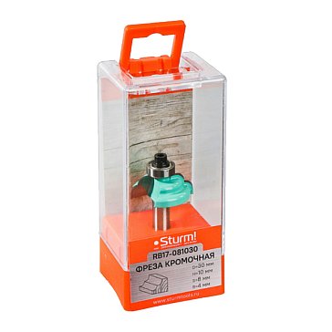 Изображение товара Фреза кромочная калевочная с подшипником Sturm RB17-081030, 30x10x54 мм, хвостовик 8 мм