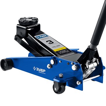 Изображение товара Подкатной гидравлический домкрат Зубр Профессионал X80 3т 130-465мм