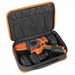 Аккумуляторная цепная пила 16В Daewoo DACS 416Li SET с двумя аккумуляторами (шина 10 см, шаг цепи 1/4, 28 зв.)