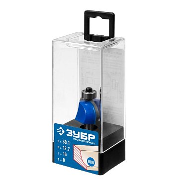 Изображение товара Фреза кромочная калевочная №2 Зубр Профессионал 28702-31.8, 31.8x14 мм, радиус 9.5мм