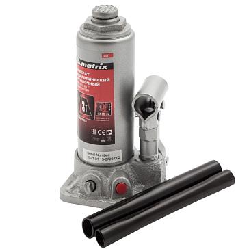 Изображение товара Бутылочный гидравлический домкрат Matrix 50717 (3 т, 194-372 мм)