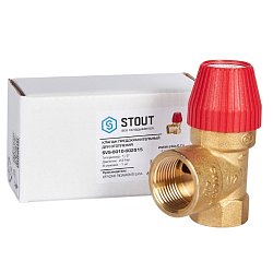 Клапан предохранительный Stout для отопления 2.5 бар 1/2"x3/4" (477.127) SVS-0010-002515