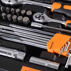 Набор инструментов Вихрь 73/6/7/9, 1/2", 1/4", CrV, в кейсе, 151 предметов