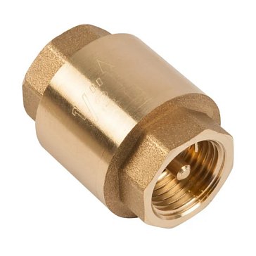 Изображение товара Клапан обратный магистральный Unipump 73008, латунь, толкатель - латунь 