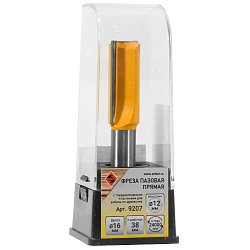 Фреза пазовая прямая Энкор 9207, Ø 16х38мм хвостовик 12мм