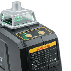 Лазерный нивелир Deko DKLL12PG1 065-0278 (погрешность 0.14 мм/м, защита ip54, самовыравнивание, тренога, кейс)