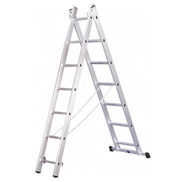 Изображение товара Двухсекционная лестница Энкор 69695, 2х7 ступеней