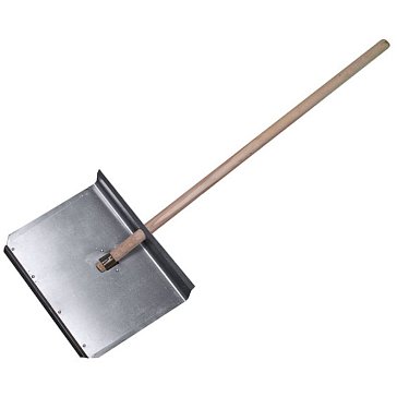 Изображение товара Лопата снеговая Startul ST9069, 350х470 тротуарная алюминиевая с деревянным черенком