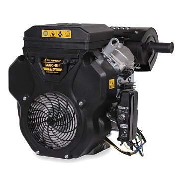 Изображение товара Двигатель Champion G680HKE (21 л.с. / 15.5 кВт, 678 см³, электростартер, выход 12В/300Вт)